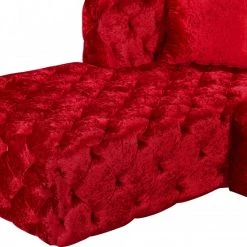 Meridian Furniture Coco Velvet 3 Piece Sectional Living Room