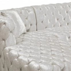 Meridian Furniture Coco Velvet 3 Piece Sectional Living Room