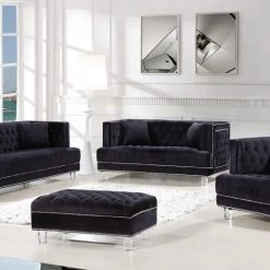 Meridian Furniture Lucas Velvet Sofa