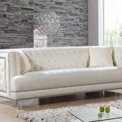 Meridian Furniture Lucas Velvet Sofa