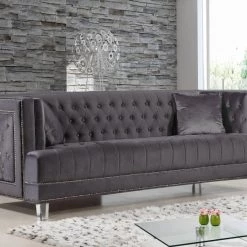 Meridian Furniture Lucas Velvet Sofa