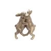 Sagebrook Polyresin 7" Bunnies Dancing, Copper Home Decor