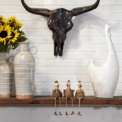 Sagebrook S/3 Hanging Legs Chickens Home Decor