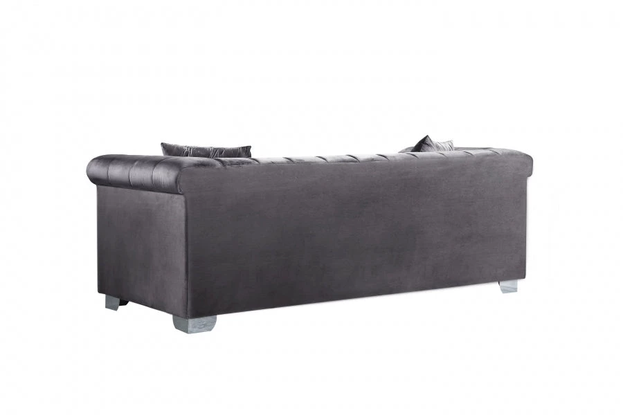 Meridian Furniture Living Room Kayla Velvet Sofa