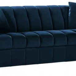 Meridian Furniture Living Room Kayla Velvet Sofa