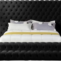 Meridian Furniture Bedroom Revel Velvet Bed