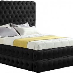 Meridian Furniture Bedroom Revel Velvet Bed