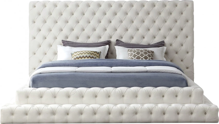 Meridian Furniture Bedroom Revel Velvet Bed