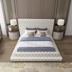 Meridian Furniture Bedroom Revel Velvet Bed