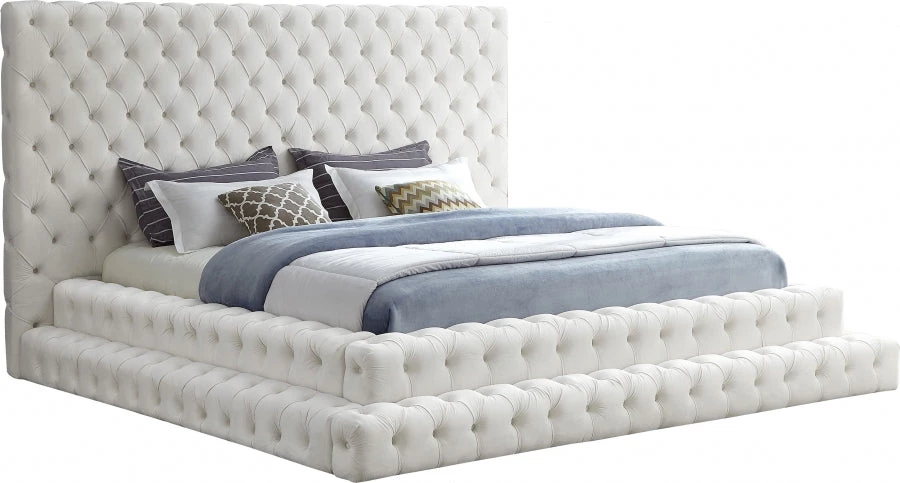 Meridian Furniture Bedroom Revel Velvet Bed