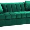 Meridian Furniture Living Room Kayla Velvet Sofa