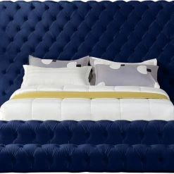 Meridian Furniture Bedroom Revel Velvet Bed