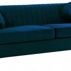 Meridian Furniture Isabelle Velvet Sofa Living Room