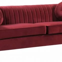 Meridian Furniture Isabelle Velvet Sofa Living Room