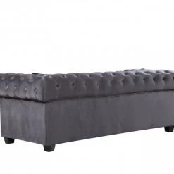Meridian Furniture Living Room Bowery Velvet Sofa