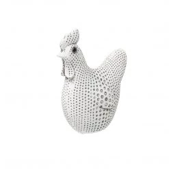 Sagebrook Gray Spotted Chicken 4.75