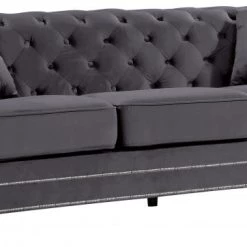 Meridian Furniture Living Room Bowery Velvet Sofa