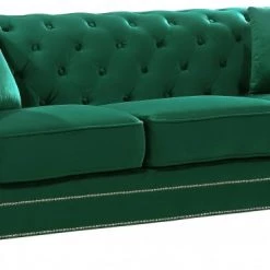 Meridian Furniture Living Room Bowery Velvet Sofa