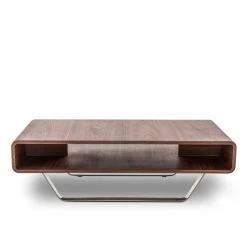 VIG Living Room Modrest Avis - Modern Walnut Matte Coffee Table By Hollywood Glam