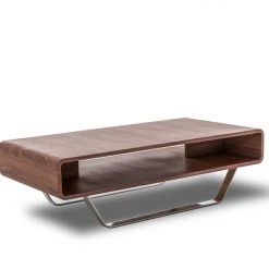 VIG Living Room Modrest Avis - Modern Walnut Matte Coffee Table By Hollywood Glam