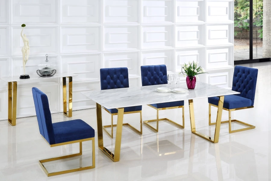 Meridian Furniture Cameron Gold Dining Table