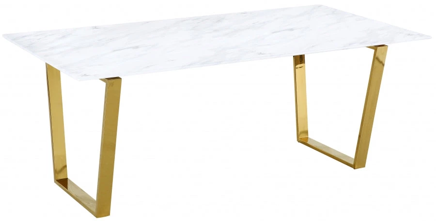 Meridian Furniture Cameron Gold Dining Table