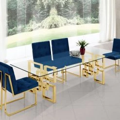 Meridian Furniture Pierre Gold Dining Table Dining Room