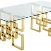 Meridian Furniture Pierre Gold Dining Table Dining Room