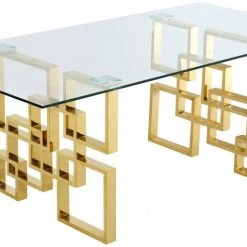 Meridian Furniture Pierre Gold Dining Table Dining Room
