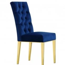 Meridian Furniture Dining Room Capri Velvet Dining Chair Set Of 2