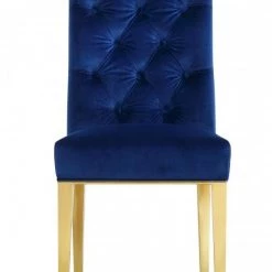 Meridian Furniture Dining Room Capri Velvet Dining Chair Set Of 2