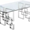Meridian Furniture Dining Room Alexis Chrome Dining Table