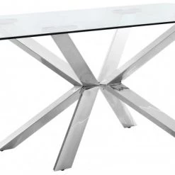 Meridian Furniture Juno Chrome Dining Table