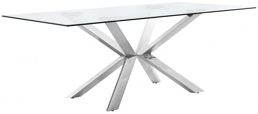 Meridian Furniture Juno Chrome Dining Table