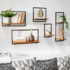 Sagebrook Home Decor Resin 11" Namaste Female Yoga Figurine, Brown