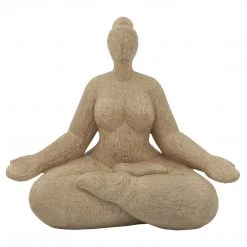Sagebrook Resin 11" Sucasana Female Yoga Figurine Home Decor
