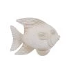 Sagebrook Home Decor Resin 10" Fish Figurine, Whitewash