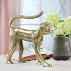 Sagebrook Home Decor Aluminum Walking Monkey, 10"