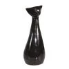 Sagebrook Ceramic 13" Sitting Cat, Pearlblack Home Decor