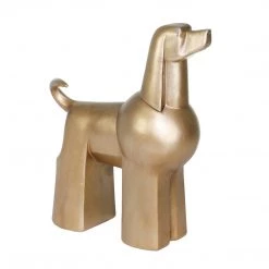 Sagebrook Resin 12" Poodle, Gold Home Decor