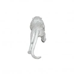 Sagebrook Home Decor Resin Leopard Tabletop Decor, Silver