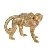 Sagebrook Home Decor Resin 7"H Monkey Mother W/ Baby ,Gold