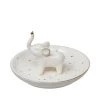 Sagebrook 6" Trinket Tray, Elephant, White Home Decor