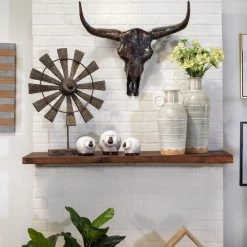 Sagebrook Home Decor Ceramic 6" Barn Pig, Ivory