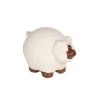 Sagebrook Ceramic 4" Barn Pig, Ivory