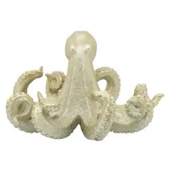 Sagebrook Resin 10" Octopus Figurine, Champagne Home Decor