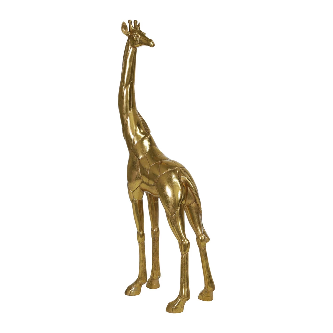 Sagebrook Polyresin 29" Giraffe Figurine, Gold Home Decor