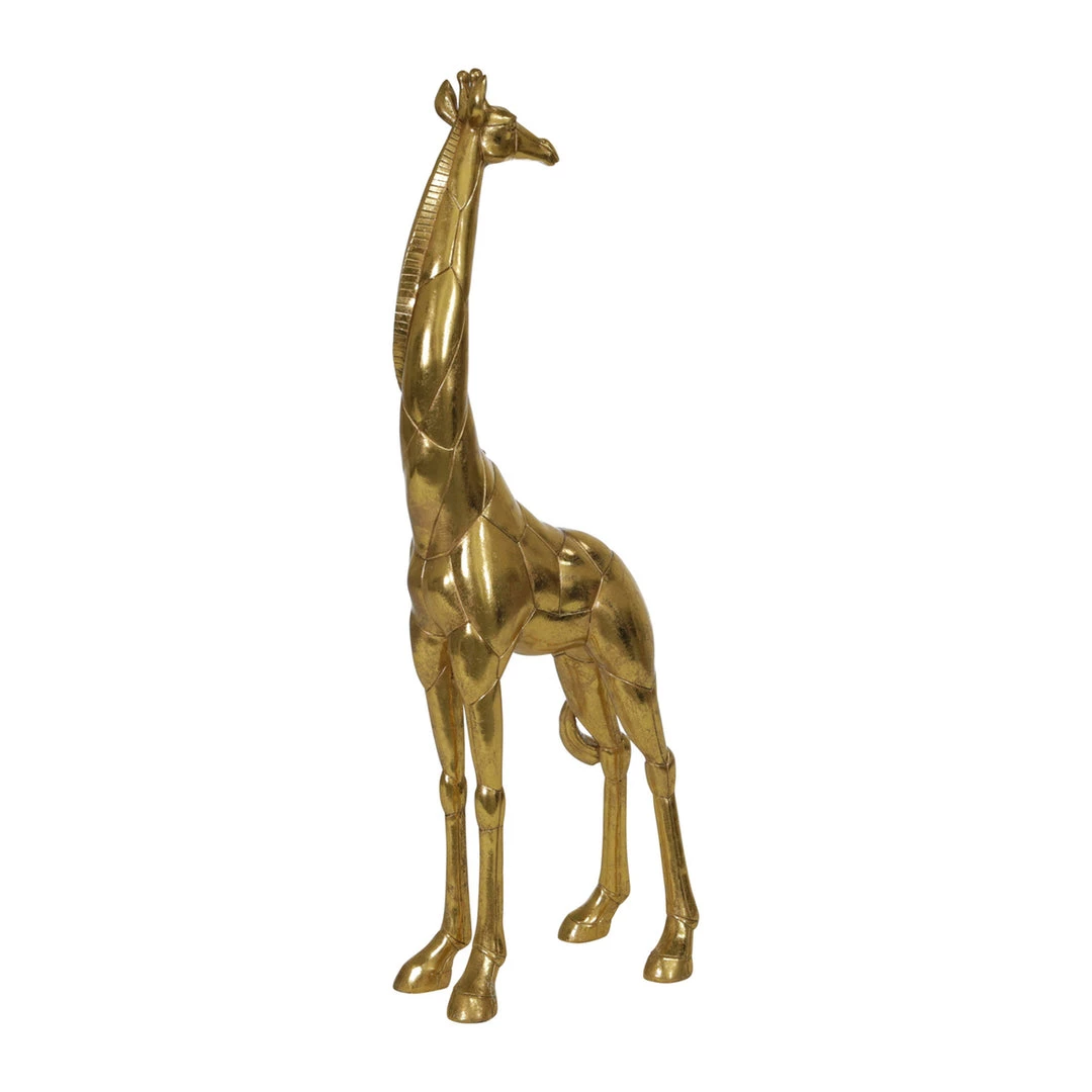 Sagebrook Polyresin 29" Giraffe Figurine, Gold Home Decor