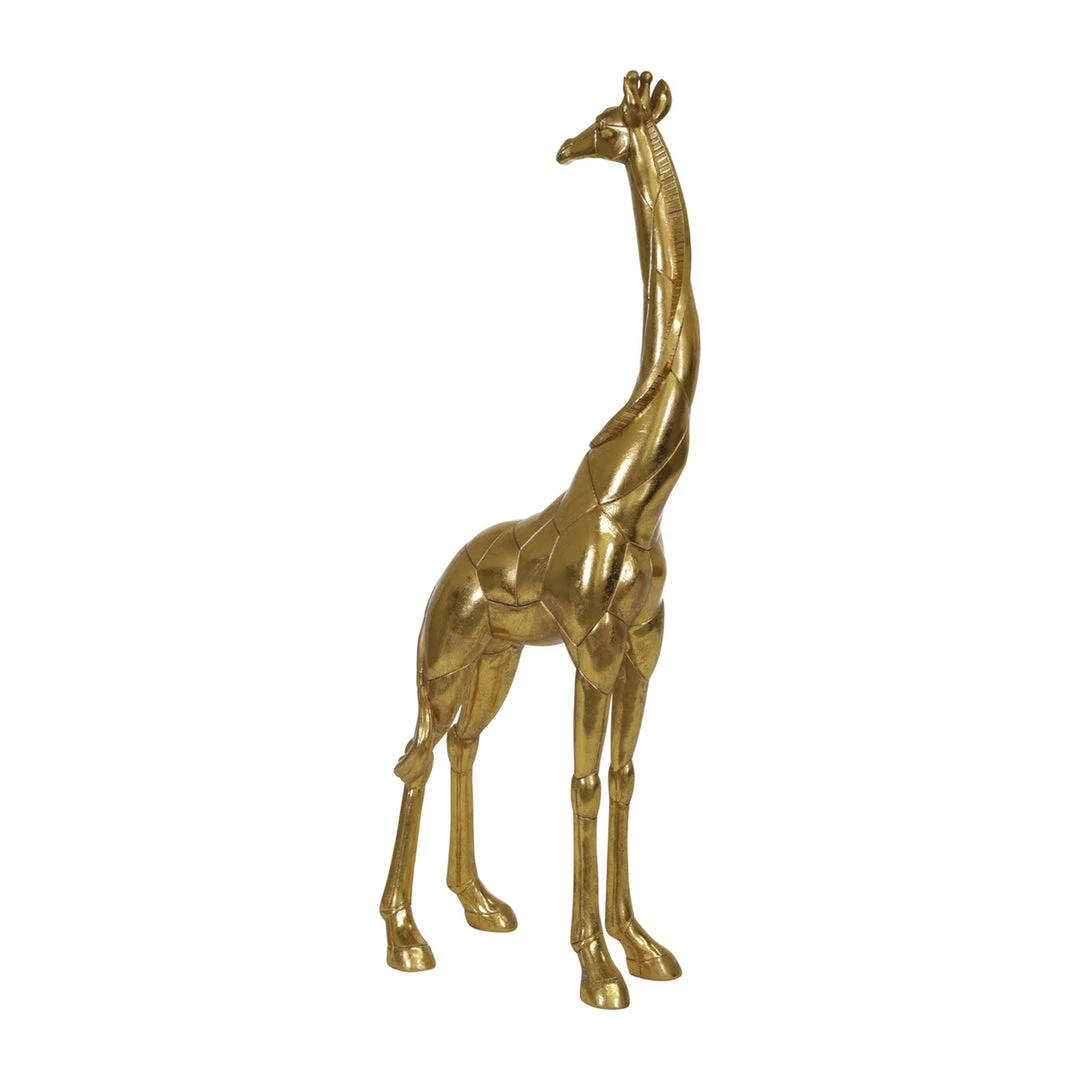 Sagebrook Polyresin 29" Giraffe Figurine, Gold Home Decor