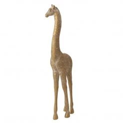 Sagebrook Polyresin 17" Giraffe Figurine, Gold Home Decor